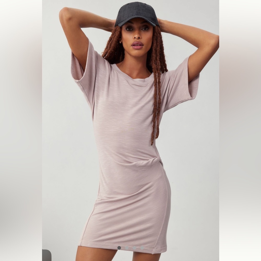 Daily practice by Anthropologie Side-Twist Tee dress size large